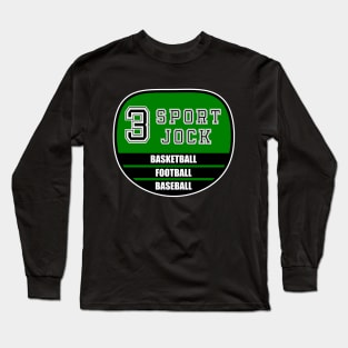 3 Sport Jock Long Sleeve T-Shirt